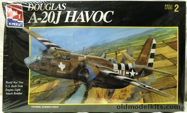 AMT 1/48 Douglas A-20J Havoc - USAAF 646th BS 410 BG 'Maxine' Gosfield England / RAF Boston IV, 8895 plastic model kit