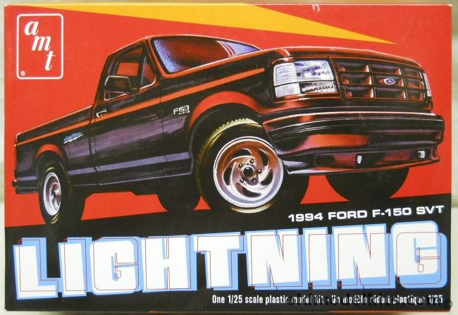 AMT 1/25 1994 Ford F-150 SVT Lightning Pickup Truck, AMT1110M-12 plastic model kit