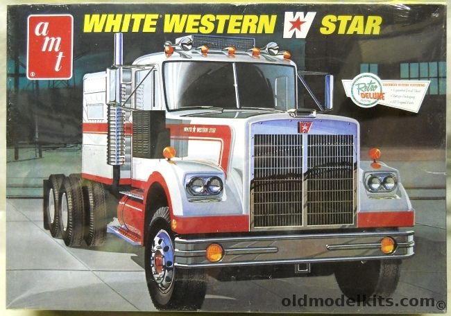 AMT 1/25 White Western Star - Semi Tractor Truck, AMT72406 plastic model kit