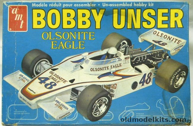 AMT 1/25 Bobby Unser Olsonite Eagle - Indianapolis Racer, T263 plastic model kit