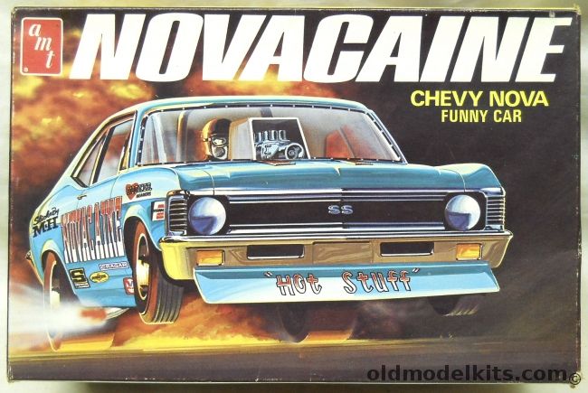 AMT 1/25 Novacaine Chevy Nova Funny Car, T382-225 plastic model kit