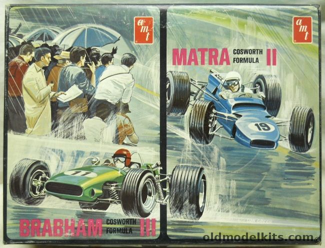 AMT 1/25 Brabham Cosworth Formula III And Matra Cosworth Formula II, T417 plastic model kit