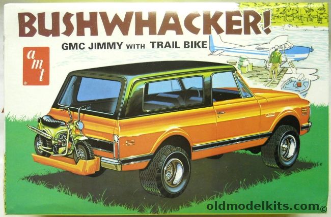 AMT 1/25 Bushwhacker GMC Jimmy And Trail Bike, T428-250 plastic model kit
