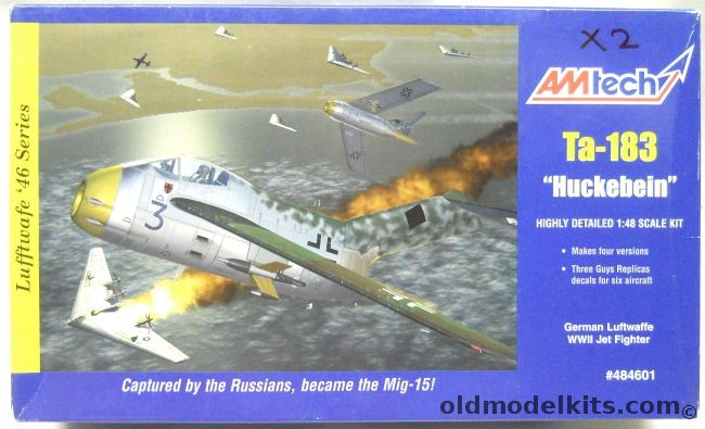 Amtech 1/48 Focke-Wulf Ta-183 Huckebein, 484601 plastic model kit