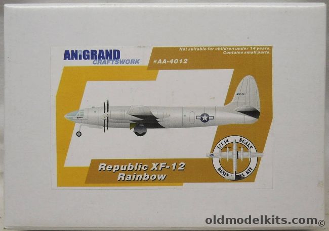 Anigrand 1/144 Republic XF-12 Rainbow - (XR-12), AA-4012 plastic model kit