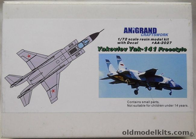 Anigrand 1/72 Yakovlev Yak-141 Freestyle - VTOL, AA2027 plastic model kit