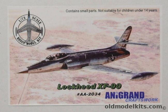 Anigrand 1/72 Lockheed XF-90 - (F-90), AA2034 plastic model kit