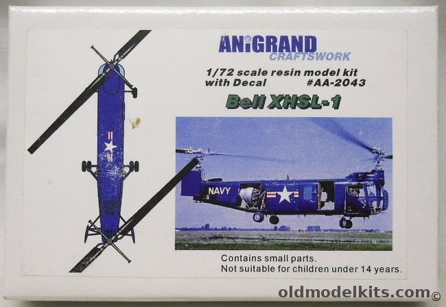 Anigrand 1/72 Bell XHSL-1, AA2043 plastic model kit