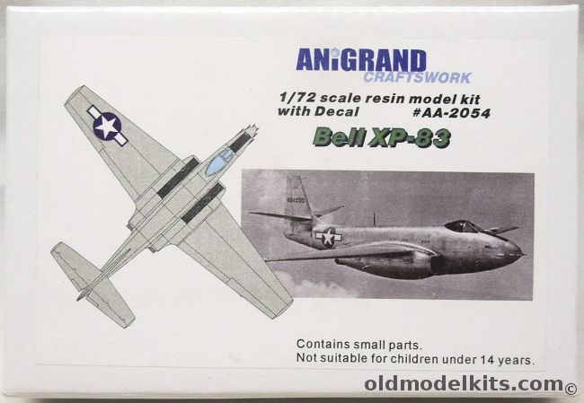 Anigrand 1/72 Bell XP-83, AA2054 plastic model kit