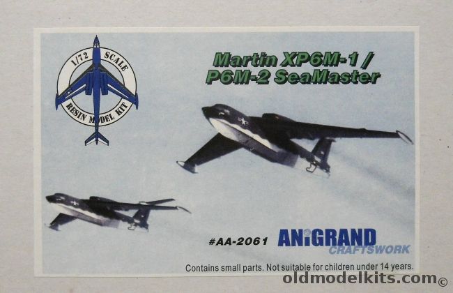 Anigrand 1/72 Martin XP6M-1 Or P6M2 SeaMaster, AA2061 plastic model kit