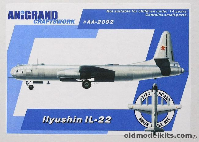 Anigrand 1/72 Ilyushin Il-22, AA2092 plastic model kit