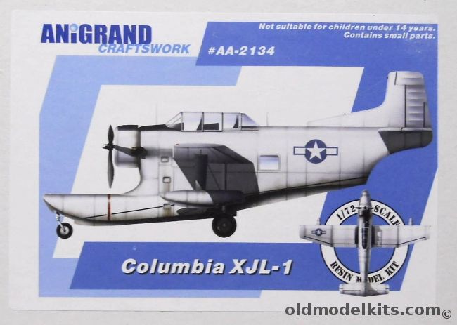 Anigrand 1/72 Columbia XJL-1, AA-2134 plastic model kit