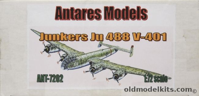 Antares Models 1/72 Junkers Ju-488 V-401, ANT-7202 plastic model kit