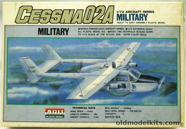 Arii 1/72 Cessna O-2A Skymaster - USAF, A706 plastic model kit