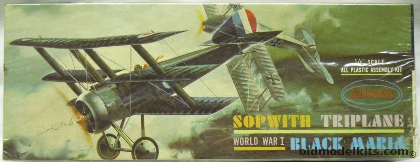 Aurora 1/48 Sopwith Triplane Black Maria, 100-79 plastic model kit