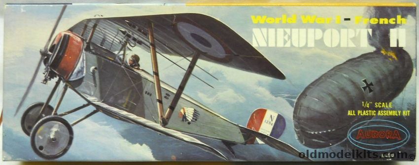 Aurora 1/48 Nieuport II French Fighter, 101-100 plastic model kit