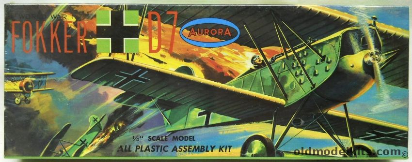 Aurora 1/48 Fokker D-VII - (D7), 106-100 plastic model kit