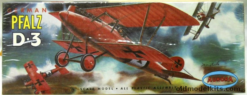 Aurora 1/48 German Pfalz D-3 - (D-III), 109-79 plastic model kit