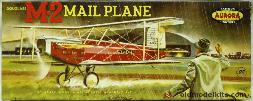 Aurora 1/48 Douglas M2 Mailplane - (M-2), 111-98 plastic model kit