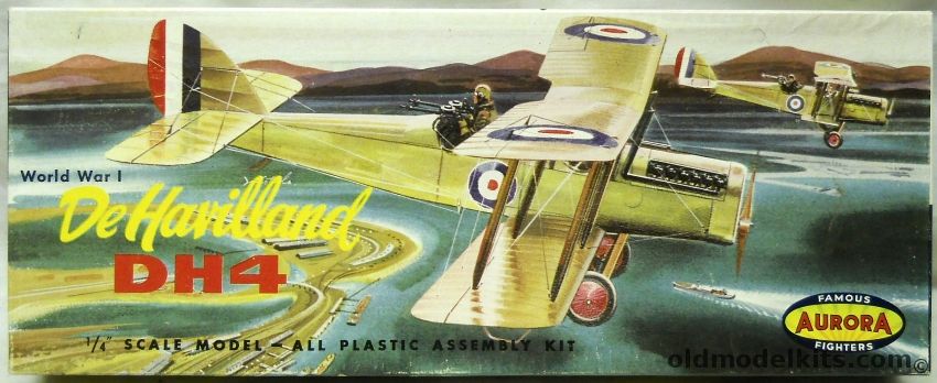 Aurora 1/48 DeHavilland DH-4 - (DH4), 112-98 plastic model kit