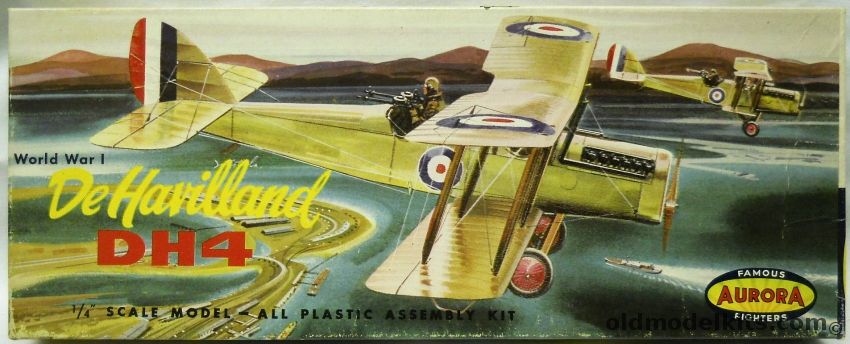 Aurora 1/48 DeHavilland DH-4 - (DH4), 112-98 plastic model kit
