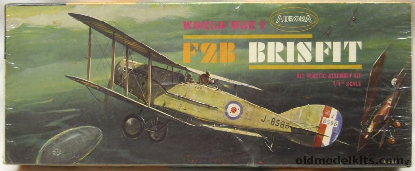 Aurora 1/48 Bristol F2B Brisfit - (F-2B / F2B), 113-98 plastic model kit