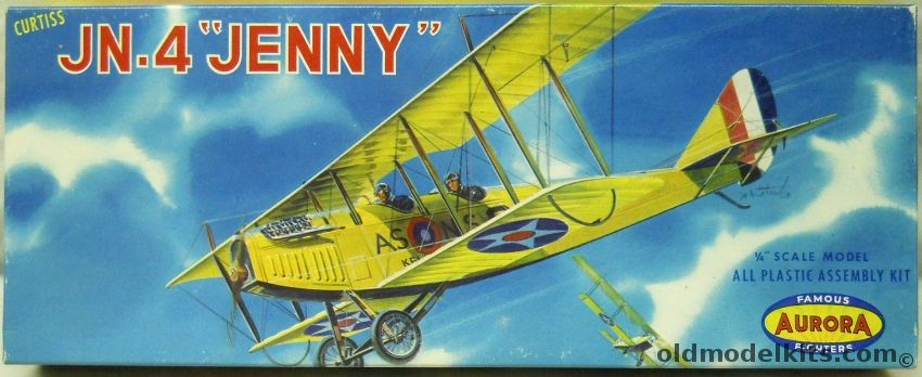 Aurora 1/48 Curtiss JN-4 Jenny, 114-98 plastic model kit