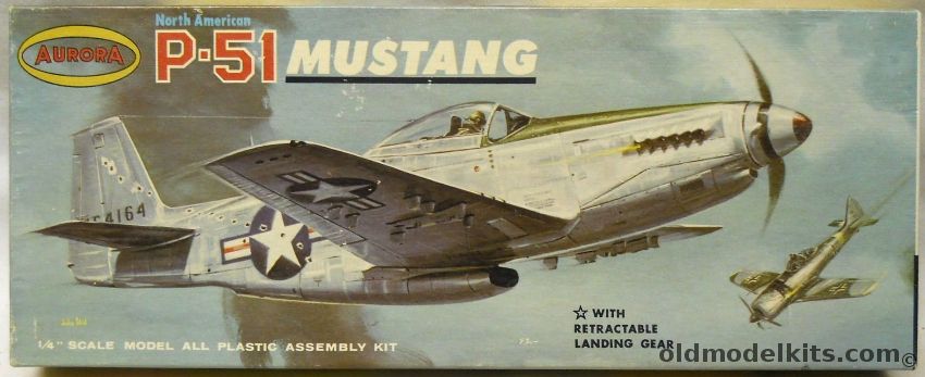 Aurora 1/48 P-51 Mustang - (P-51D), 118-100 plastic model kit