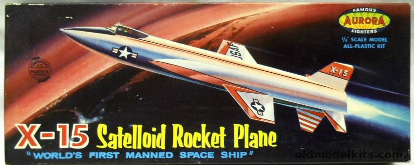 Aurora 1/48 X-15 Satelloid Rocket Plane, 120-98 plastic model kit