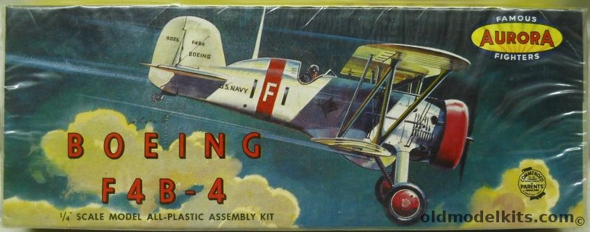 Aurora 1/48 Boeing F4B-4 - (F4B4), 122-79 plastic model kit