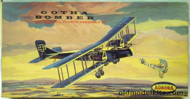 Aurora 1/48 Gotha Bomber G-V - Abare Issue - (GV), 126-198 plastic model kit