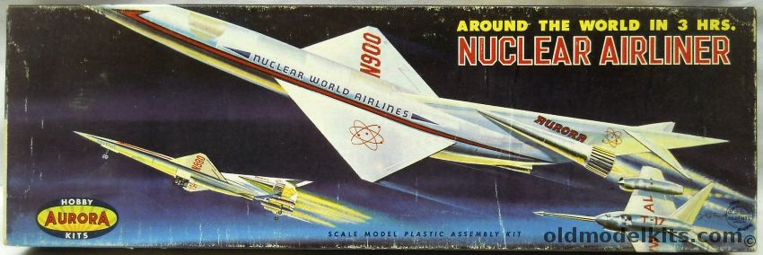 Aurora 1/200 Impetus Nuclear Airliner - Around the World in 3 Hours, 129-98 plastic model kit