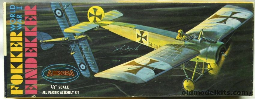 Aurora 1/48 Fokker Eindekker - (E-III Eindecker), 134-100 plastic model kit