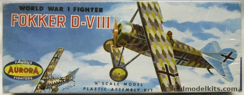 Aurora 1/48 Fokker D-VIII - Flying Razor, 135-79 plastic model kit