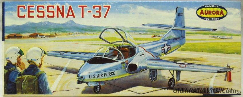 Aurora 1/43 Cessna T-37A - (ex Strombecker), 138-98 plastic model kit