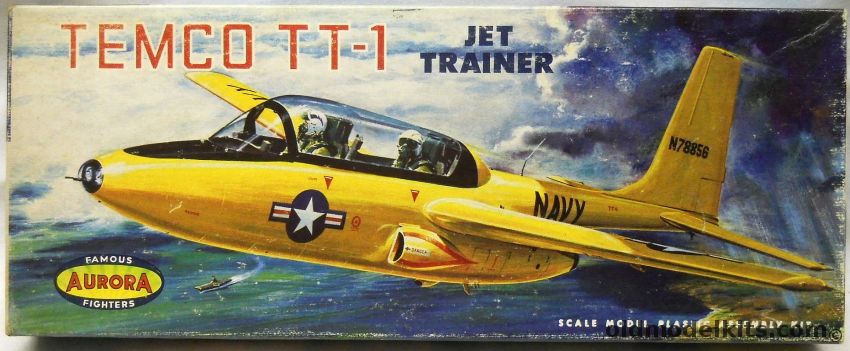 Aurora 1/43 Temco TT-1 Jet Trainer, 139-98 plastic model kit