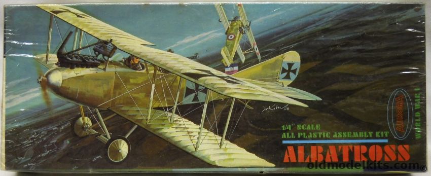 Aurora 1/48 Albatross CIII - (Albatros C.III / C-III), 142-98 plastic model kit