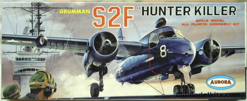 Aurora 1/54 Grumman S2F Hunter Killer Tracker, 145-130 plastic model kit