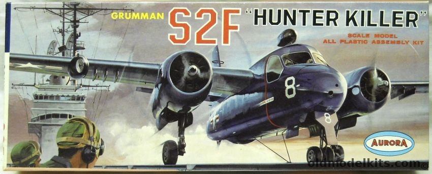 Aurora 1/54 Grumman S2F Hunter Killer, 145-98 plastic model kit