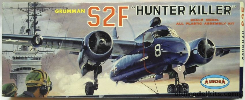 Aurora 1/54 Grumman S2F Hunter Killer, 145 plastic model kit