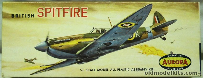 Aurora 1/43 British Spitfire, 20-79 plastic model kit
