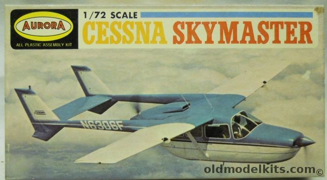 Aurora 1/72 Cessna Skymaster 337, 279-70 plastic model kit