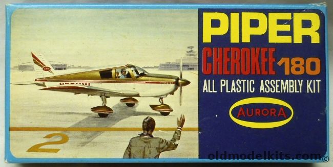 Aurora 1/72 Piper Cherokee 180, 281 plastic model kit