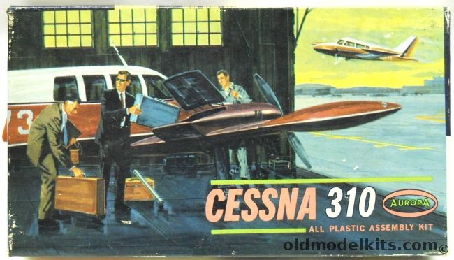 Aurora 1/62 Cessna 310, 283-39 plastic model kit