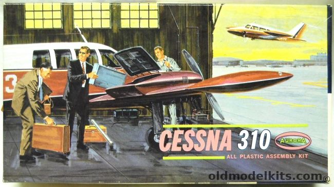 Aurora 1/62 Cessna 310, 283-50 plastic model kit