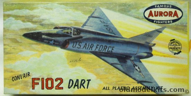 Aurora 1/121 Convair F-102 Dart - (YF-102 Delta Dagger), 290-29 plastic model kit