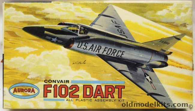 Aurora 1/121 Convair F-102 Dart - (YF-102 Delta Dagger), 290-39 plastic model kit
