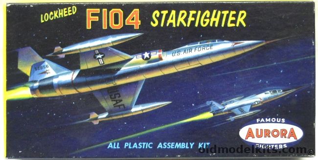 Aurora 1/110 Lockheed F-104 Starfighter, 291-29 plastic model kit