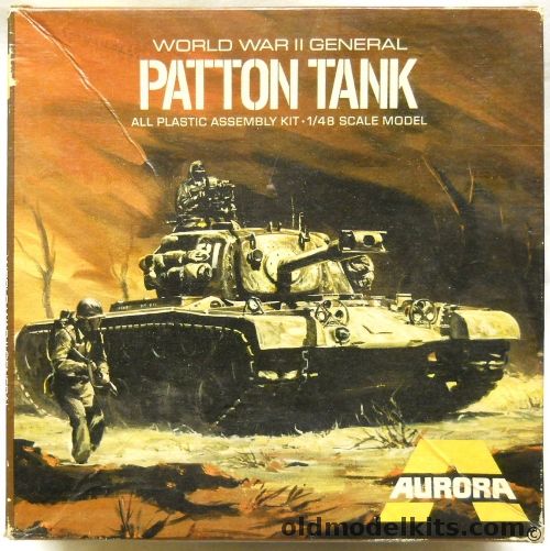 Aurora 1/48 Patton Tank M48 - 8th Army / 8th Army 6th Tank Bat. / 24th Infantry Division, 321-150 plastic model kit