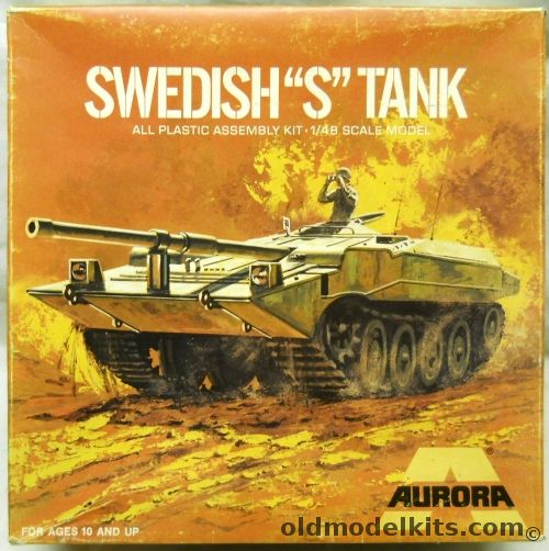 Aurora 1/48 Swedish 'S' Tank, 328 plastic model kit